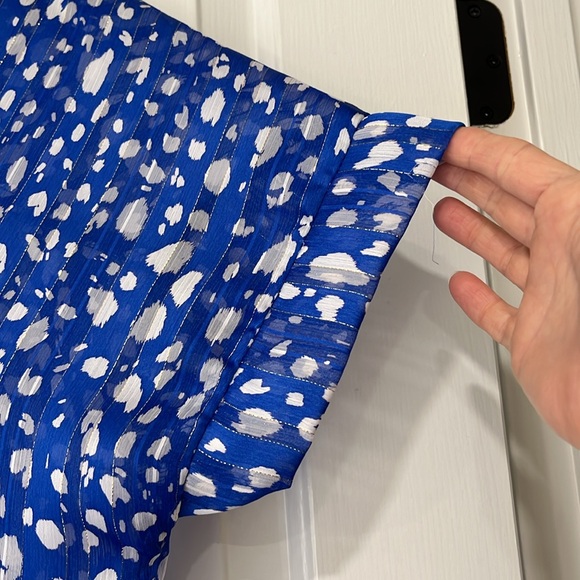 Karlie Royal Blue with Shimmer Blouse - Picture 5 of 10